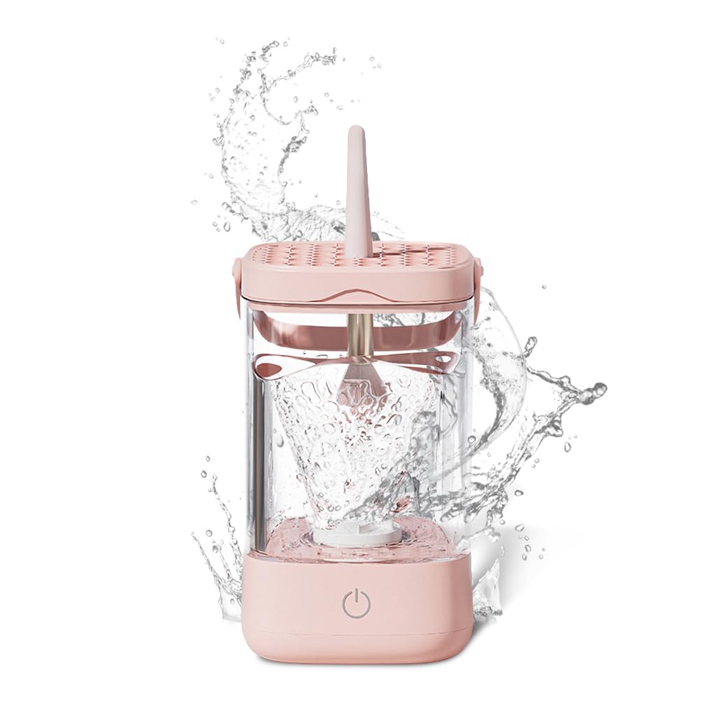 MAYCREATE Electric Makeup Brush Cleaner, Automatic Makeup Brush Cleaning Machine with Drying Rack & Handle, 2 in 1 Multi Makeup Brushes Cleaner Tool (USB Rechargeable ) MAYCREATE Electric Makeup Brush Cleaner, Automatic Makeup Brush Cleaning Machine with Drying Rack & Handle, 2 in 1 Multi Makeup Brushes Cleaner Tool (USB Rechargeable )